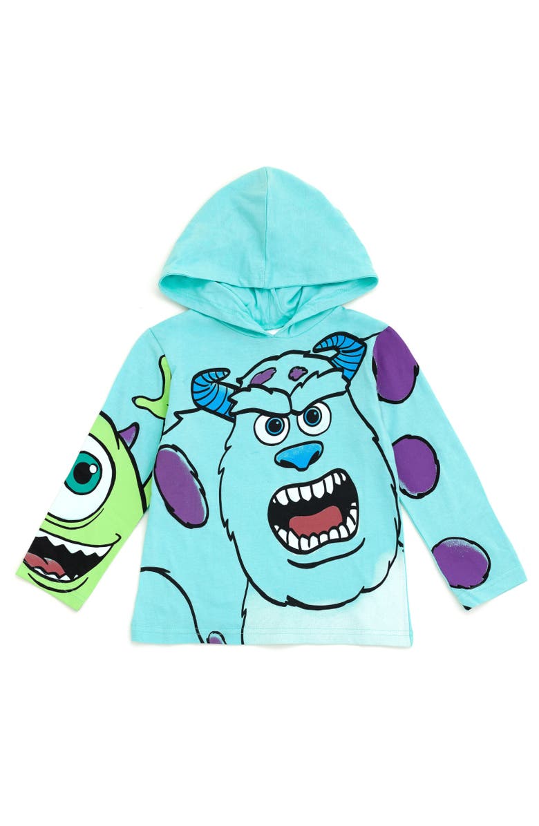 Disney Long Sleeve Hooded T-Shirt, Main, color, 