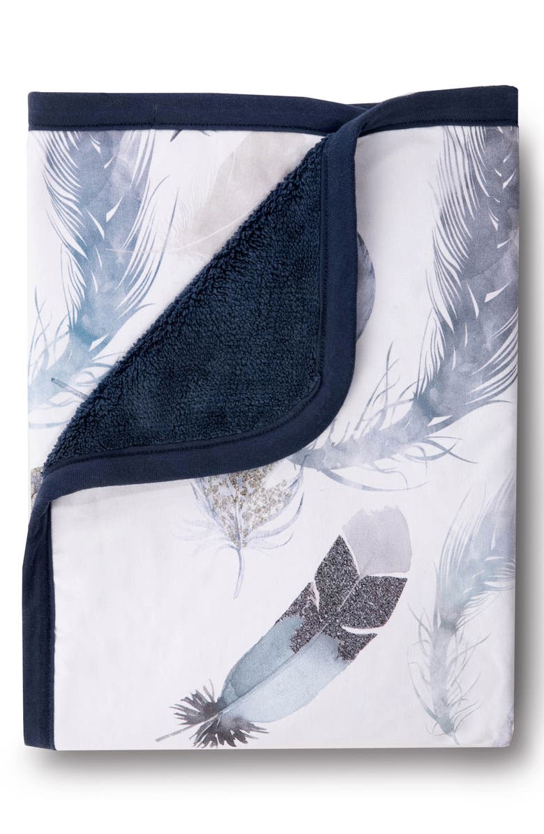 Oilo Feather Cuddle Blanket, Crib Skirt & Crib Sheet Set, Alternate, color,
