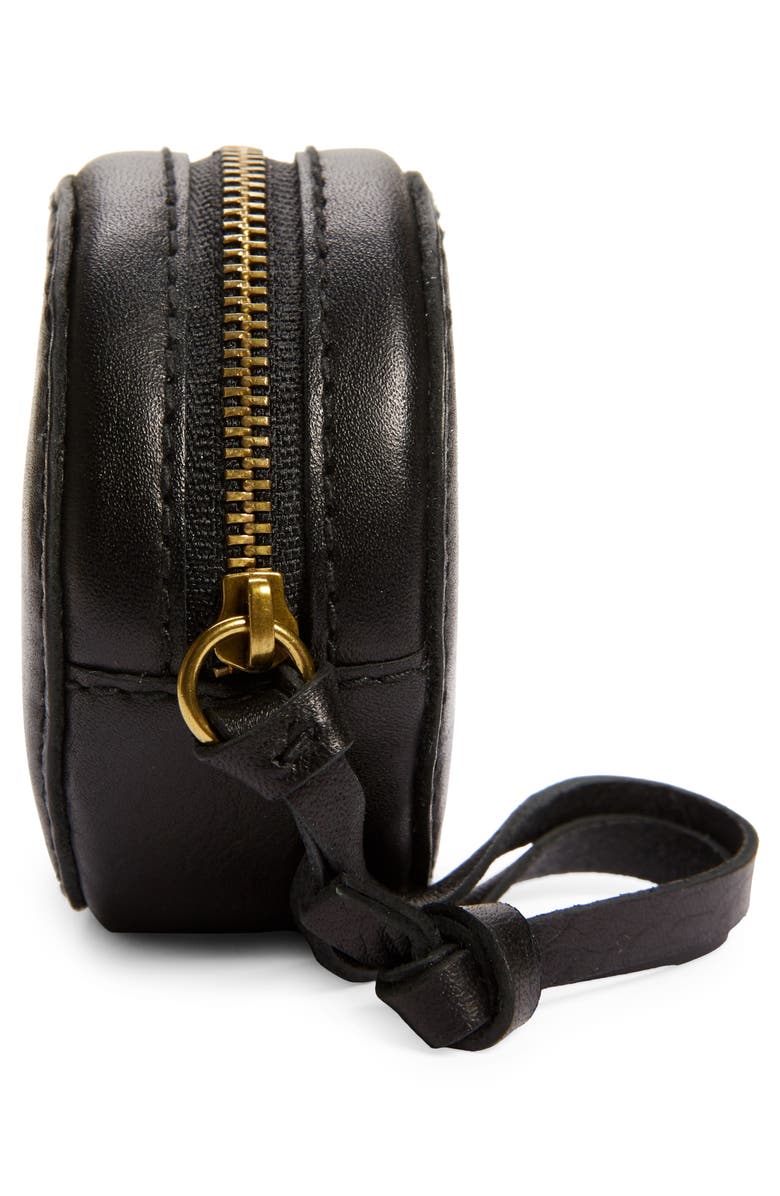 Madewell The Mini Leather Circle Pouch, Alternate, color,