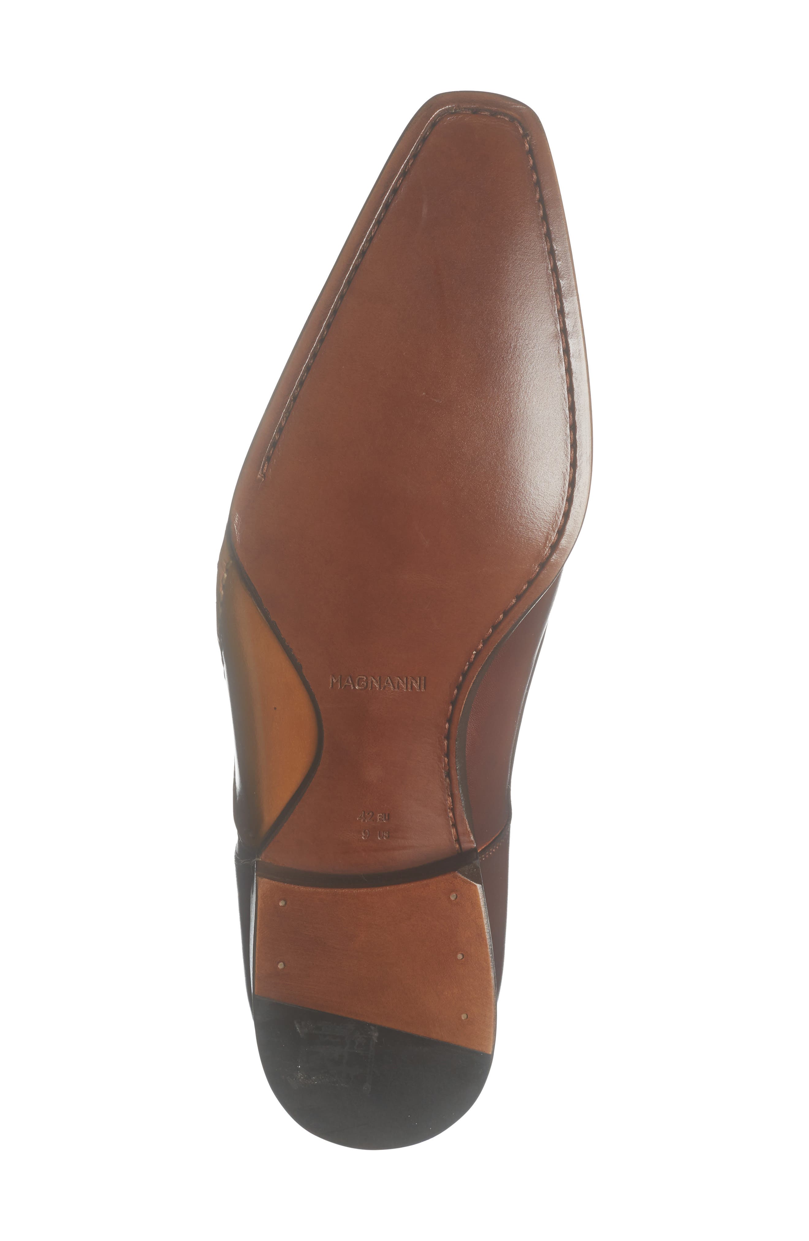 Leather Derby, Alternate, color, COGNAC