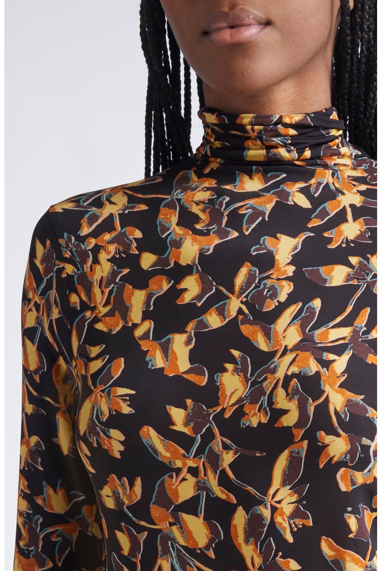 Aurelia Funnel Neck Jersey Top, Alternate, color, SOLARIS