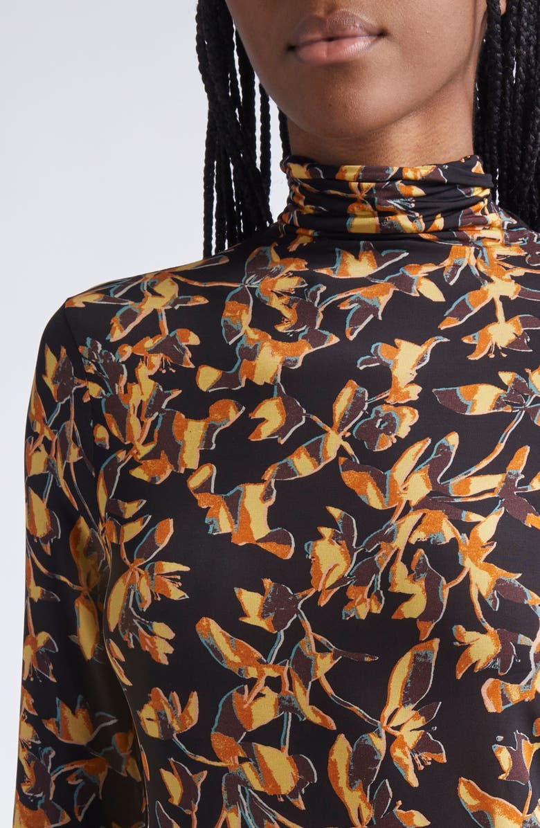 Ulla Johnson Aurelia Funnel Neck Jersey Top, Alternate, color, Solaris