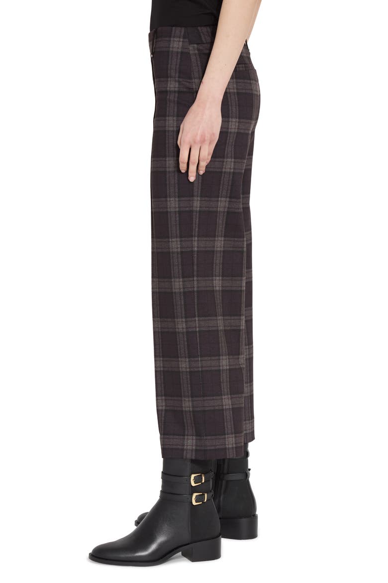 Livia Jacquard Crop Wide Leg Ponte Pants, Alternate, color, CHICAGO PLAID