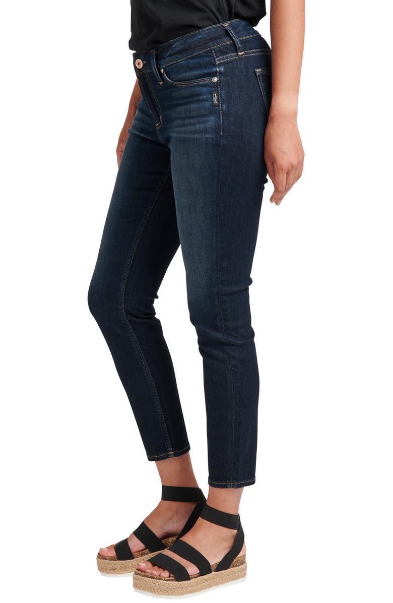 Silver Jeans Co. Elyse Crop Skinny Jeans, Alternate, color, 