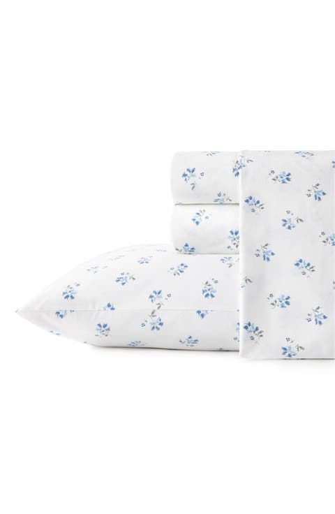 Sketchy Ditsy 200 Thread Count Cotton Percale Sheet Set
