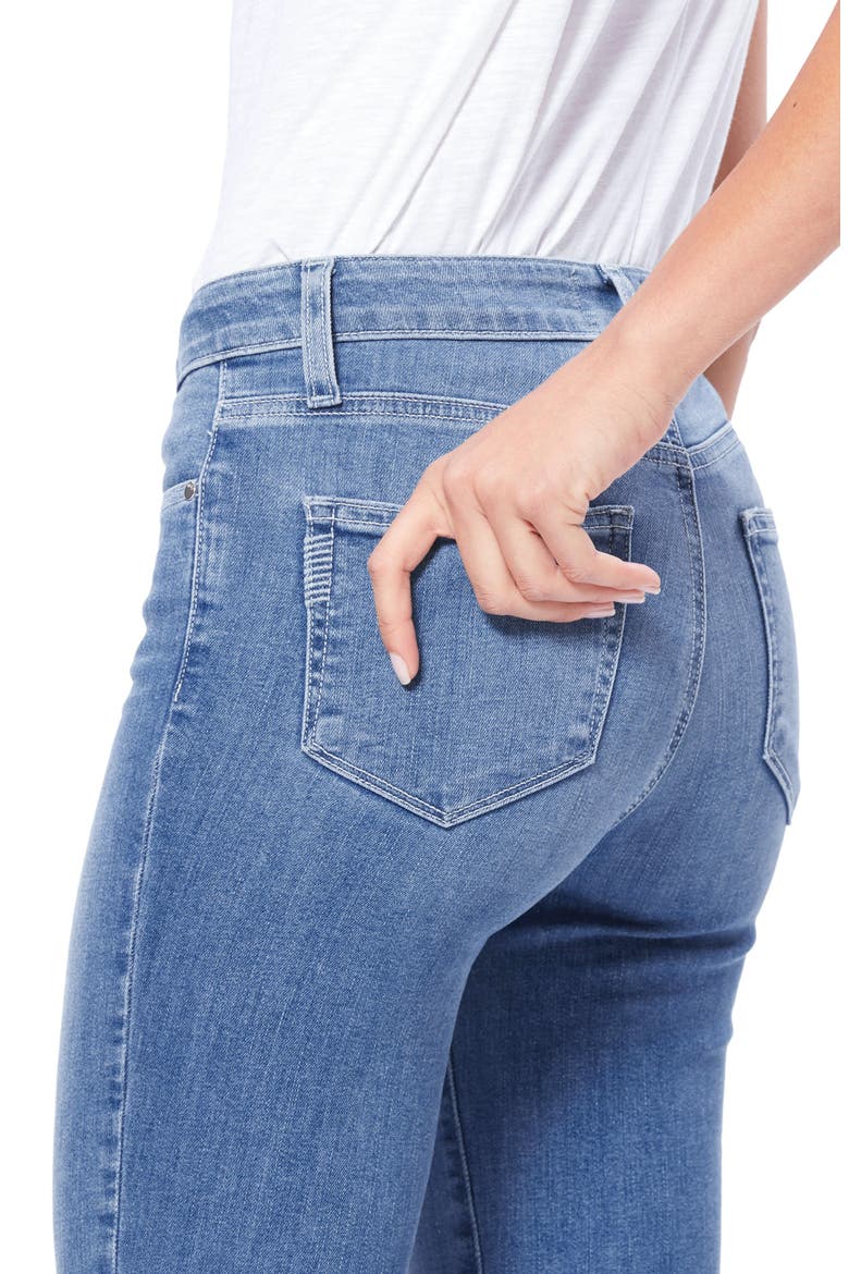 Transcend Hoxton Ripped High Waist Ankle Skinny Jeans, Alternate, color, GLACIAL DESTRUCTED