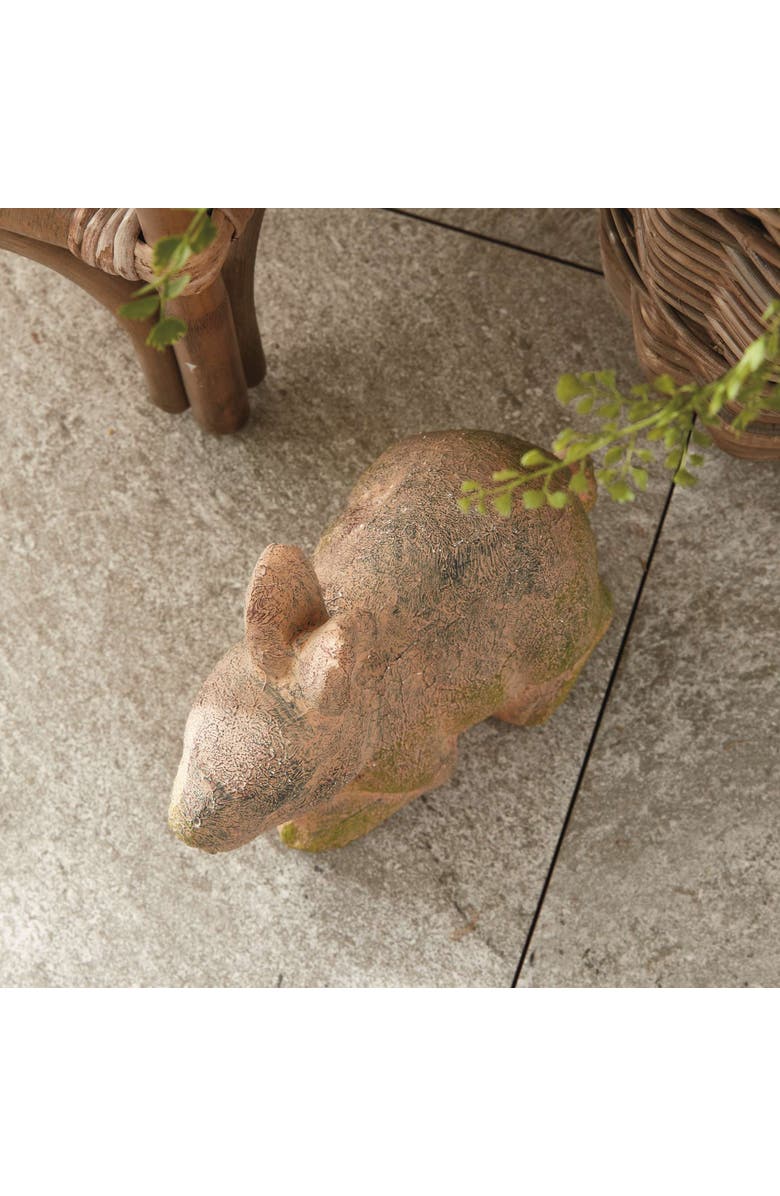 Napa Home & Garden Weathered Garden Rabbit Large, Alternate, color, Brown