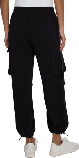 Cinch Hem Pull-On Cargo Parachute Pants