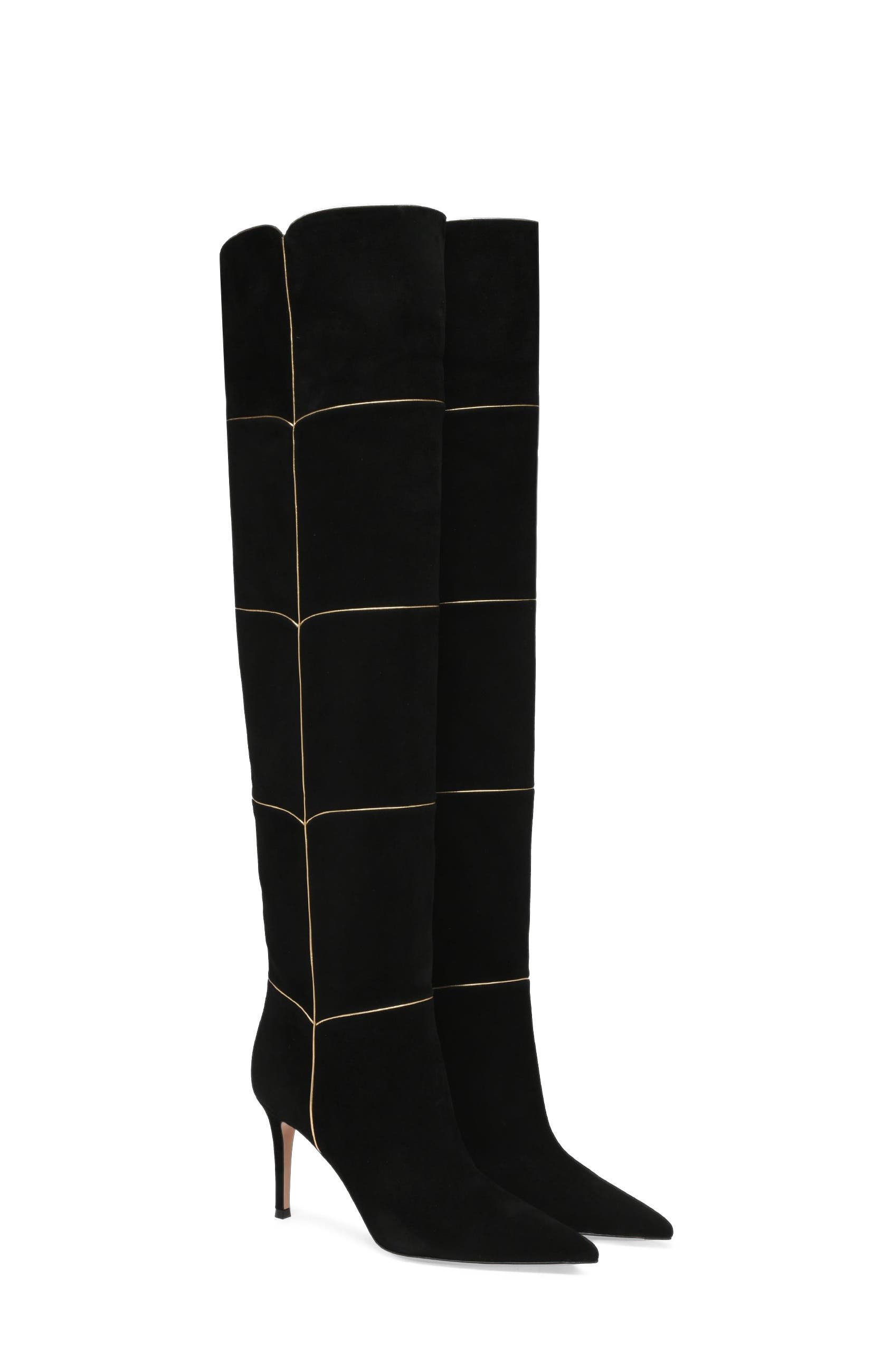 Clarice Boots, Alternate, color, Black  Calf