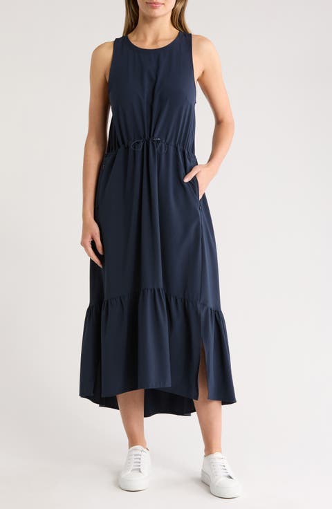 Pursuit Tiered Midi Dress