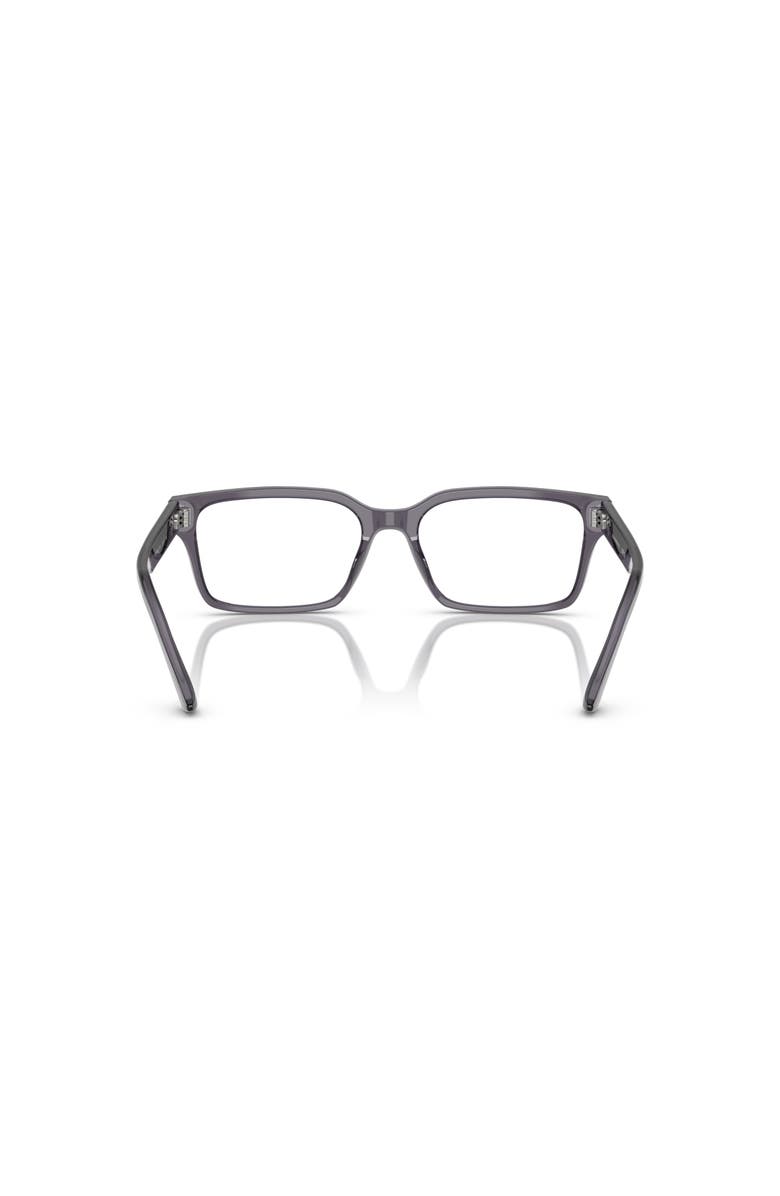 Emporio Armani 53mm Rectangle optical glasses, Alternate, color, Grey