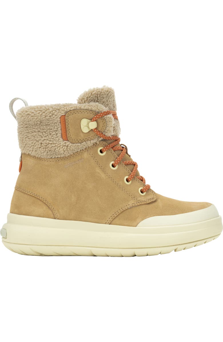Merrell Marquette Thermo Waterproof Faux Shearling Lined Boot, Main, color, Tan