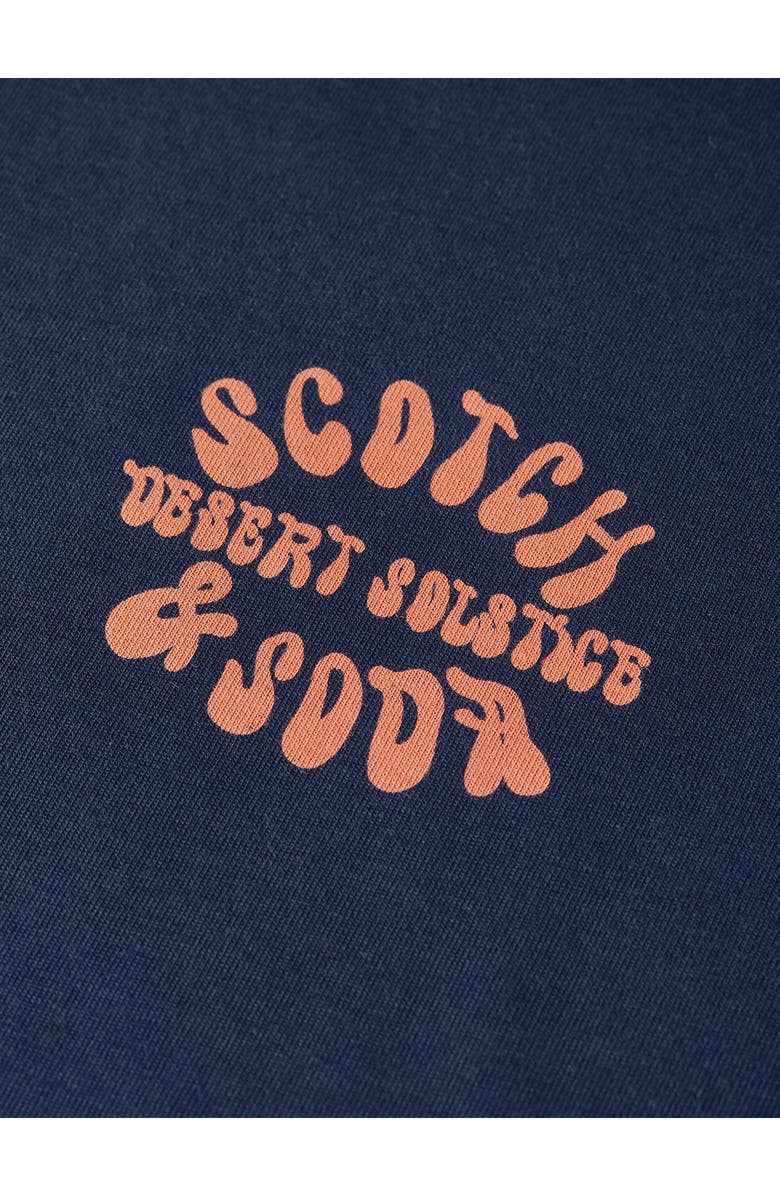 Scotch & Soda Desert Solstice Relaxed Fit Graphic T-Shirt, Alternate, color, Pageant Blue