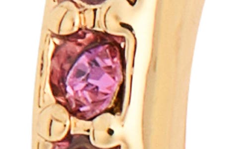 Kurt Geiger London Pavé Crystal Mini Huggie Hoop Earrings In Multi