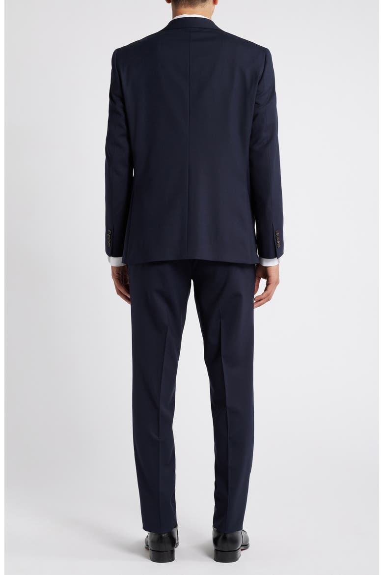 Esprit Solid Stretch Wool Suit, Alternate, color, NAVY