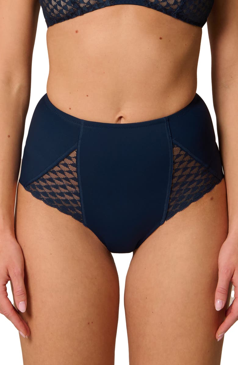 Simone Perele Subtile Control Briefs, Main, color, Midnight