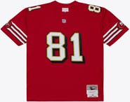Mitchell & Ness Men's Mitchell & Ness Terrell Owens Red San Francisco 49ers 1996 Legacy Replica Player Jersey