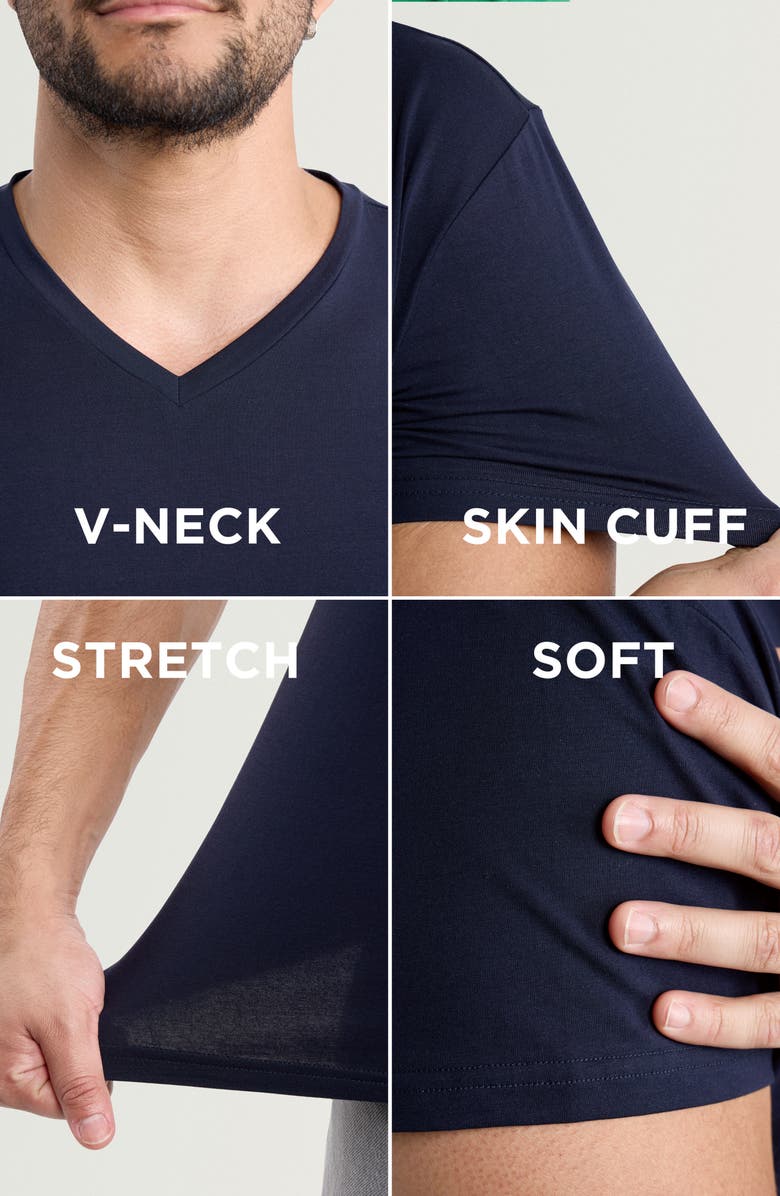 XRAY V-Neck Flex T-Shirt, Alternate, color, Navy