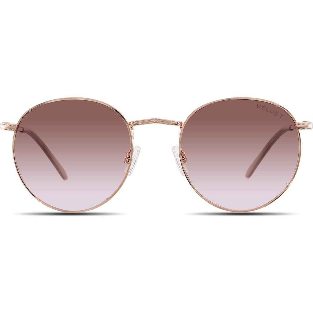 Velvet Eyewear Yokko Sunglasses In Rose Gold Rose