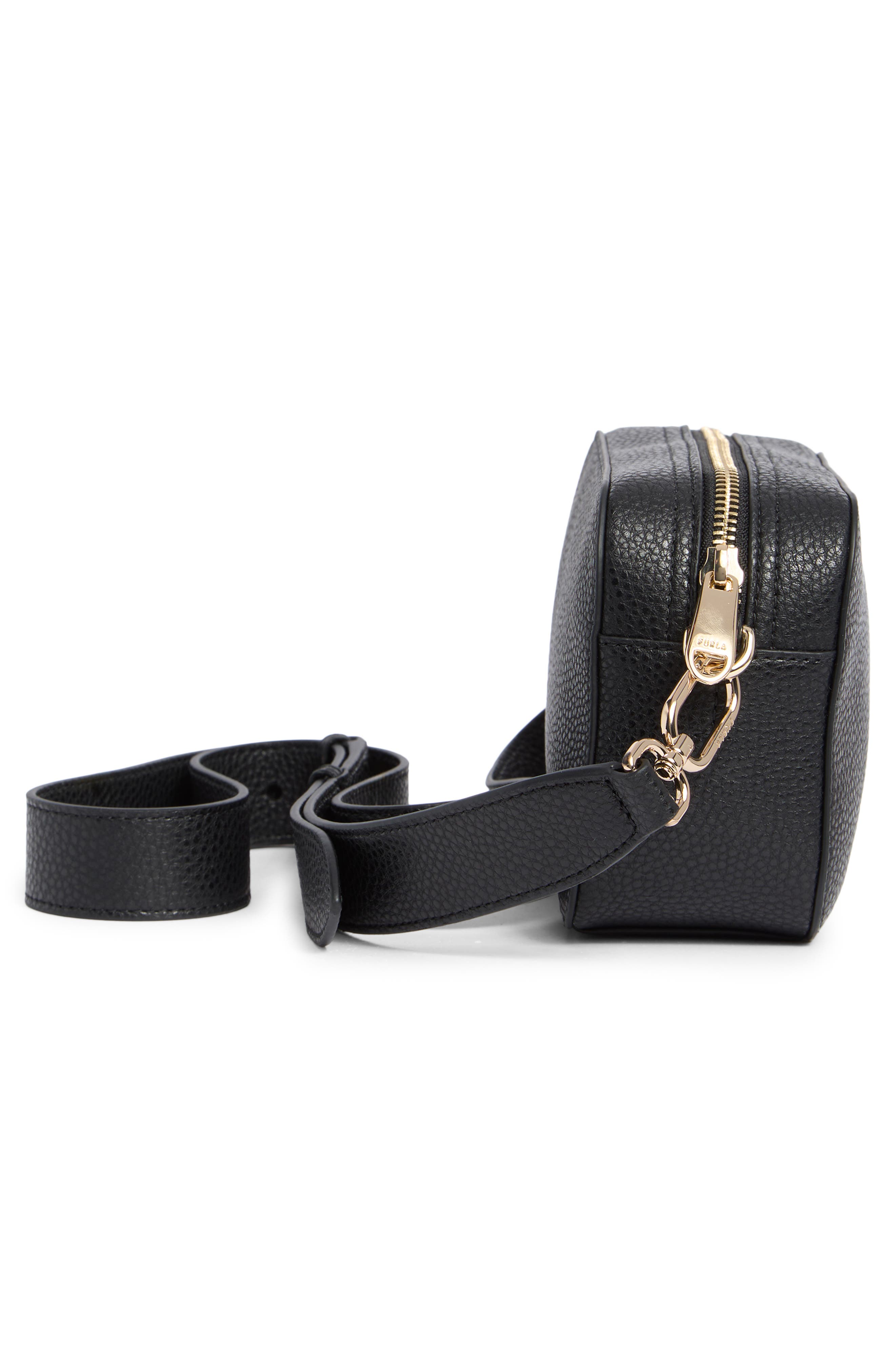 Furla Petunia Mini Crossbody Bag, Alternate, color, Nero