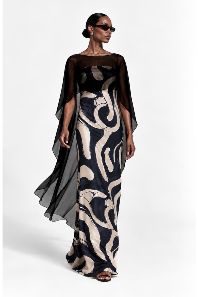 Tubi Zima Noir Dress, Main, color, Zima Noir