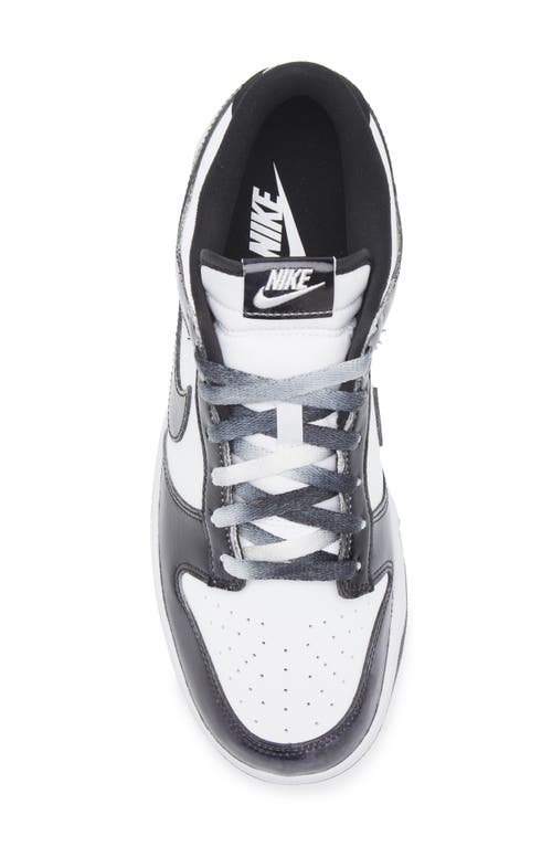 Nike Dunk Low Retro Sneakers In White Suede And Leather In White