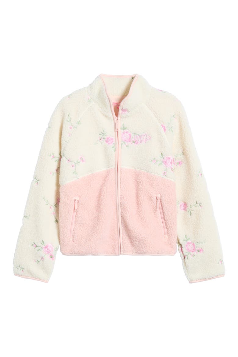 Macie High Pile Fleece Jacket, Main, color, BLUSH PINK