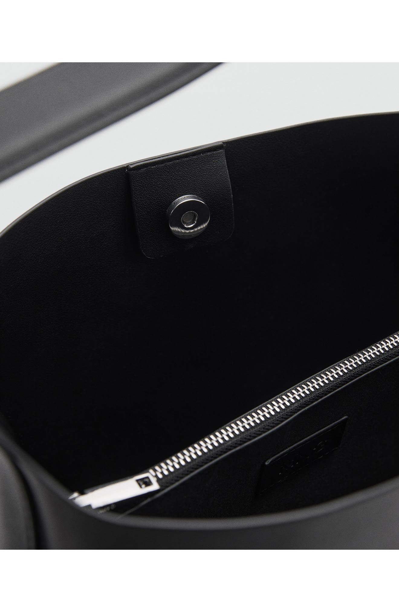 MANGO Faux Leather Shopper, Alternate, color, 