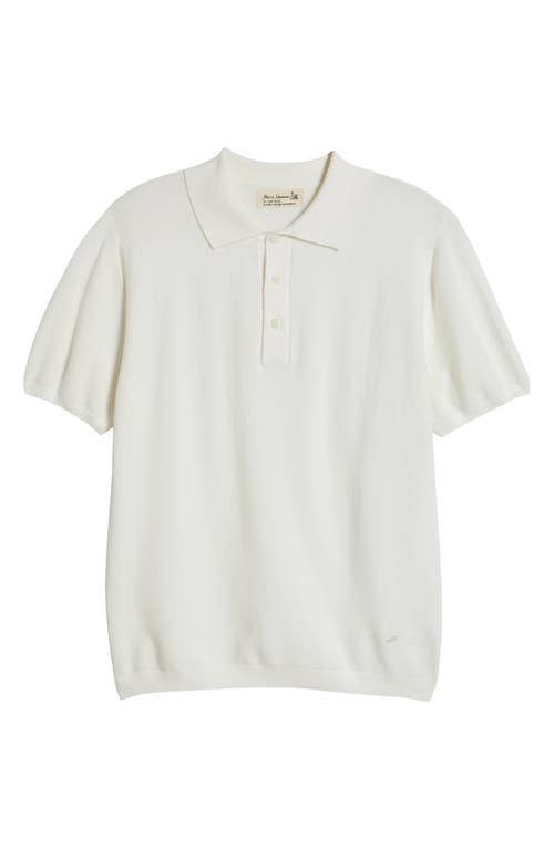 Merz B Schwanen Organic Cotton Piqué Polo In White