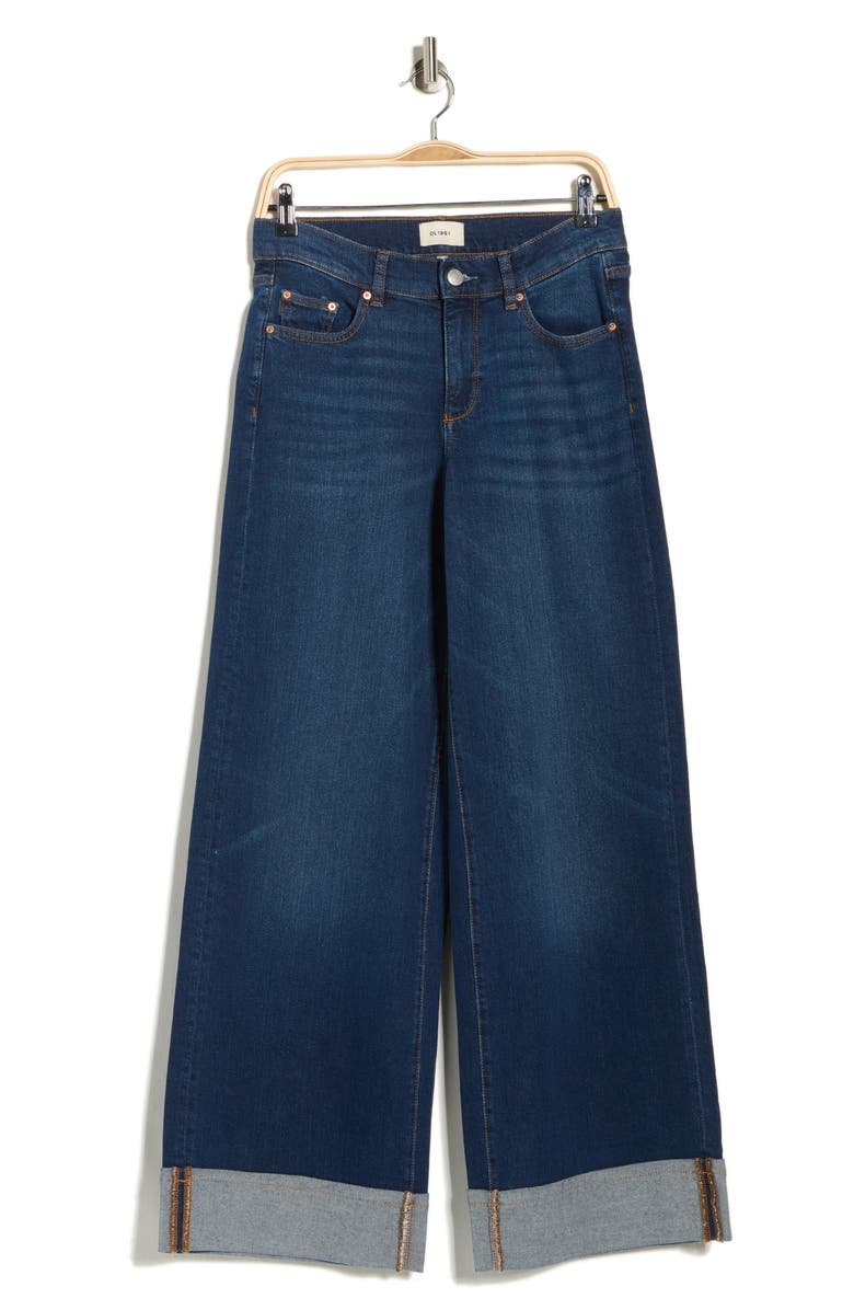 DL1961 Hepburn High Waist Wide Leg Jeans, Alternate, color, Boardwalk Cuffed
