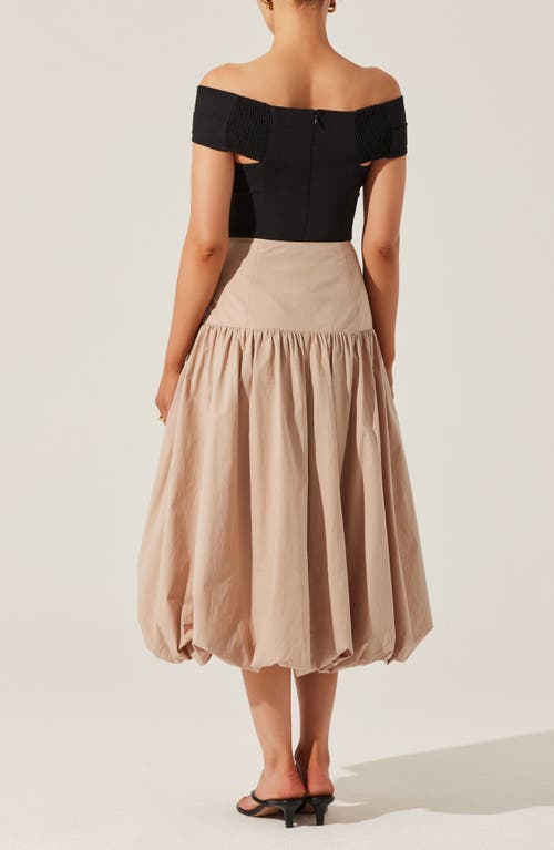 Astr The Label Cathering Off The Shoulder Top In Black