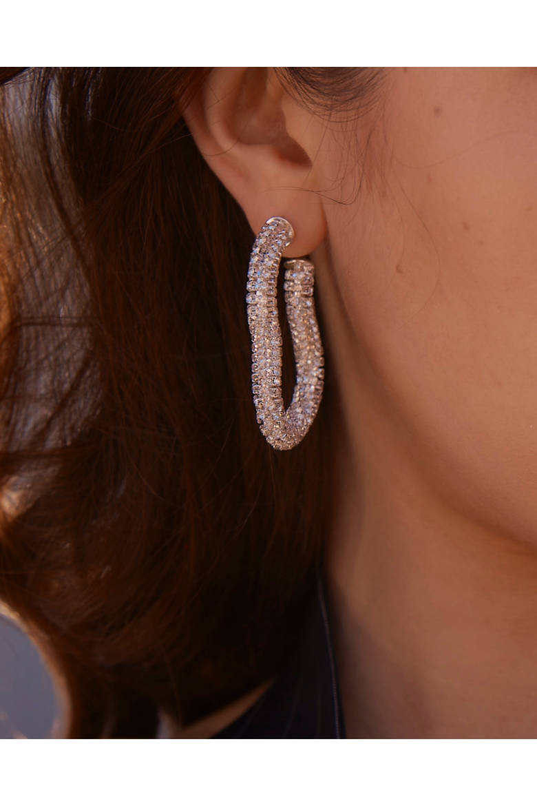 Obsession Sparkle Hoop, Alternate, color, Gold