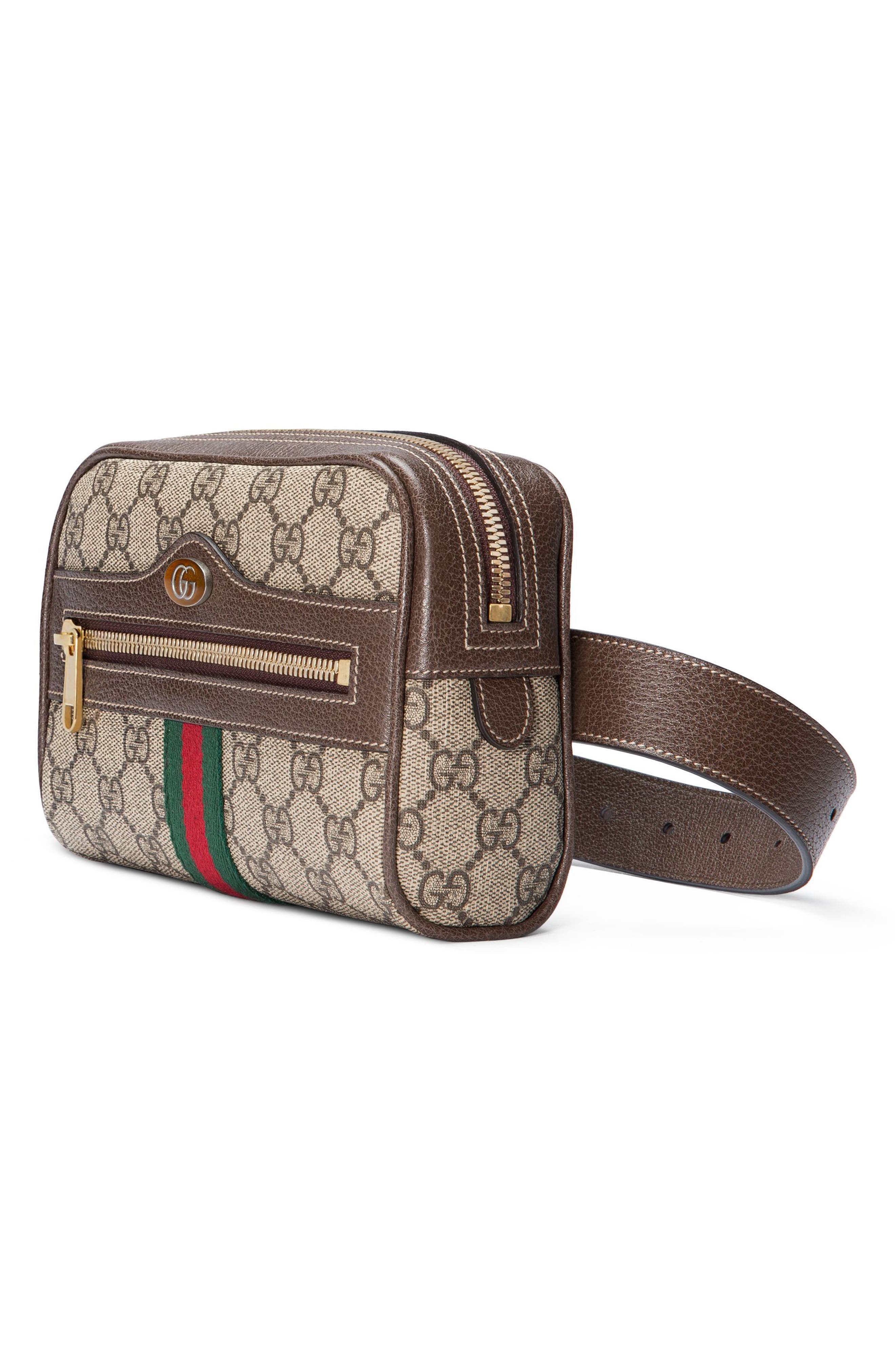 Gucci Small Canvas Belt Bag, Alternate, color, 