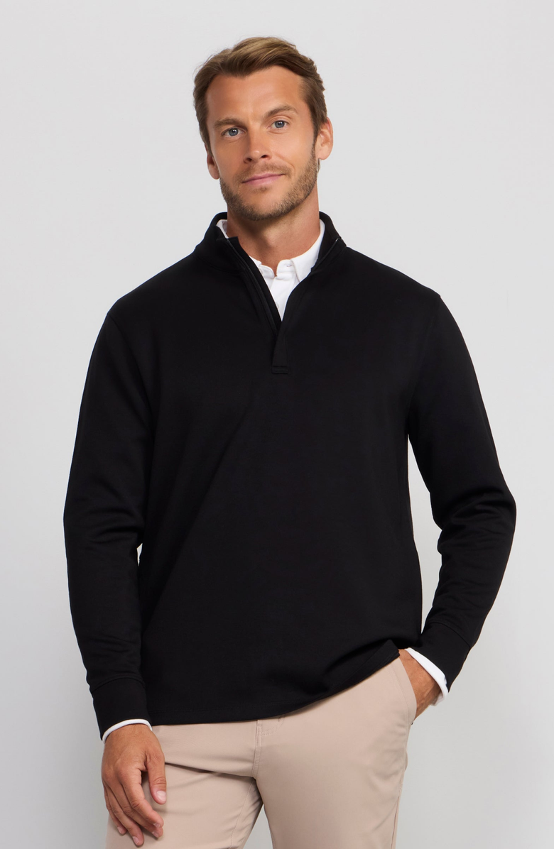 Jack Archer Sandwash Quarter-Zip, Main, color, True Black