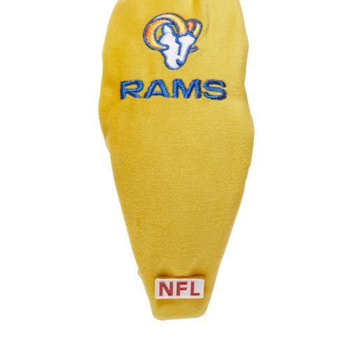 Lele Sadoughi La Rams Embroidered Knotted Headband In Yellow