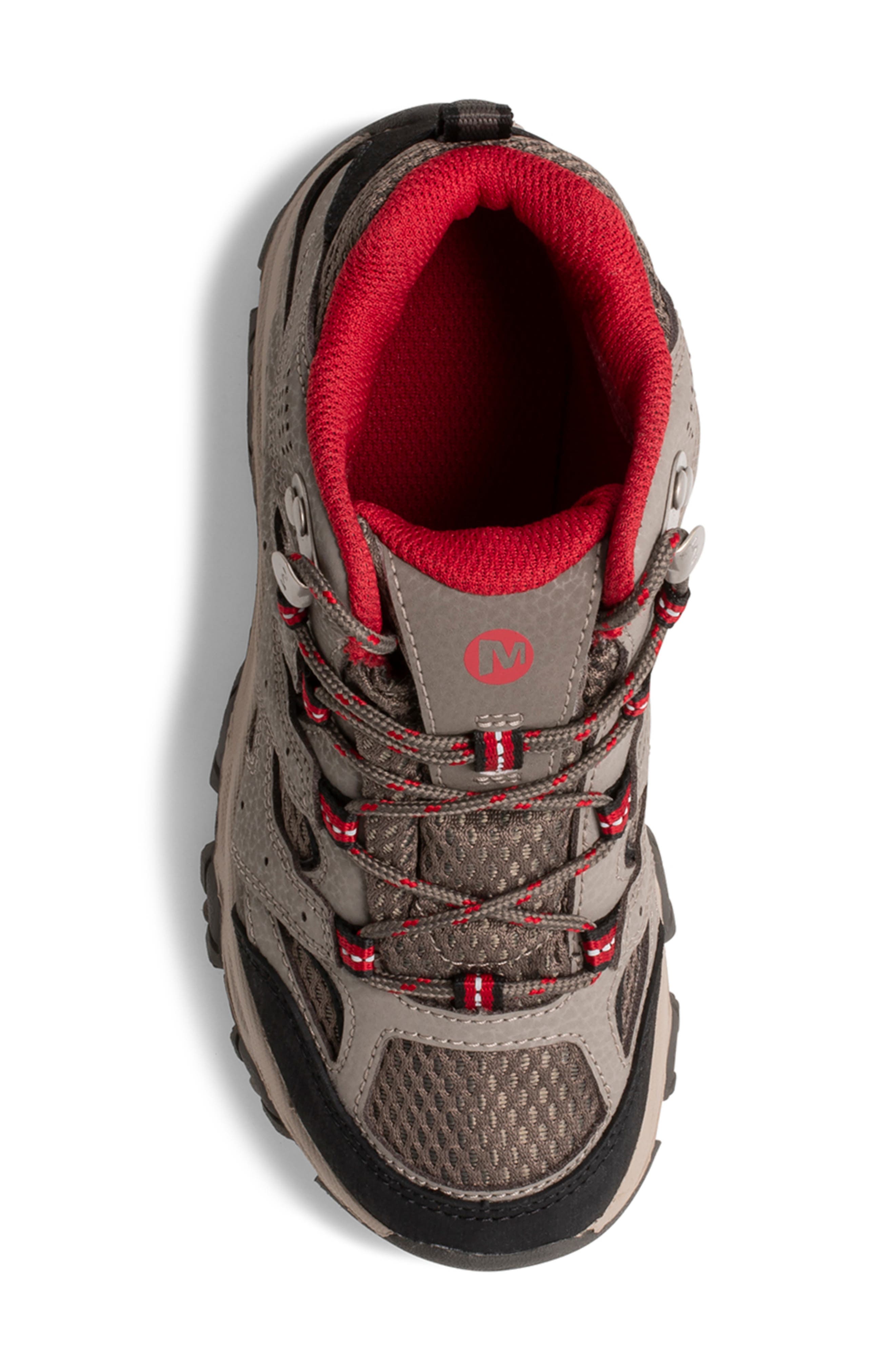 Merrell Kids' Moab 3 Waterproof Mid Hiking Shoe, Alternate, color, 