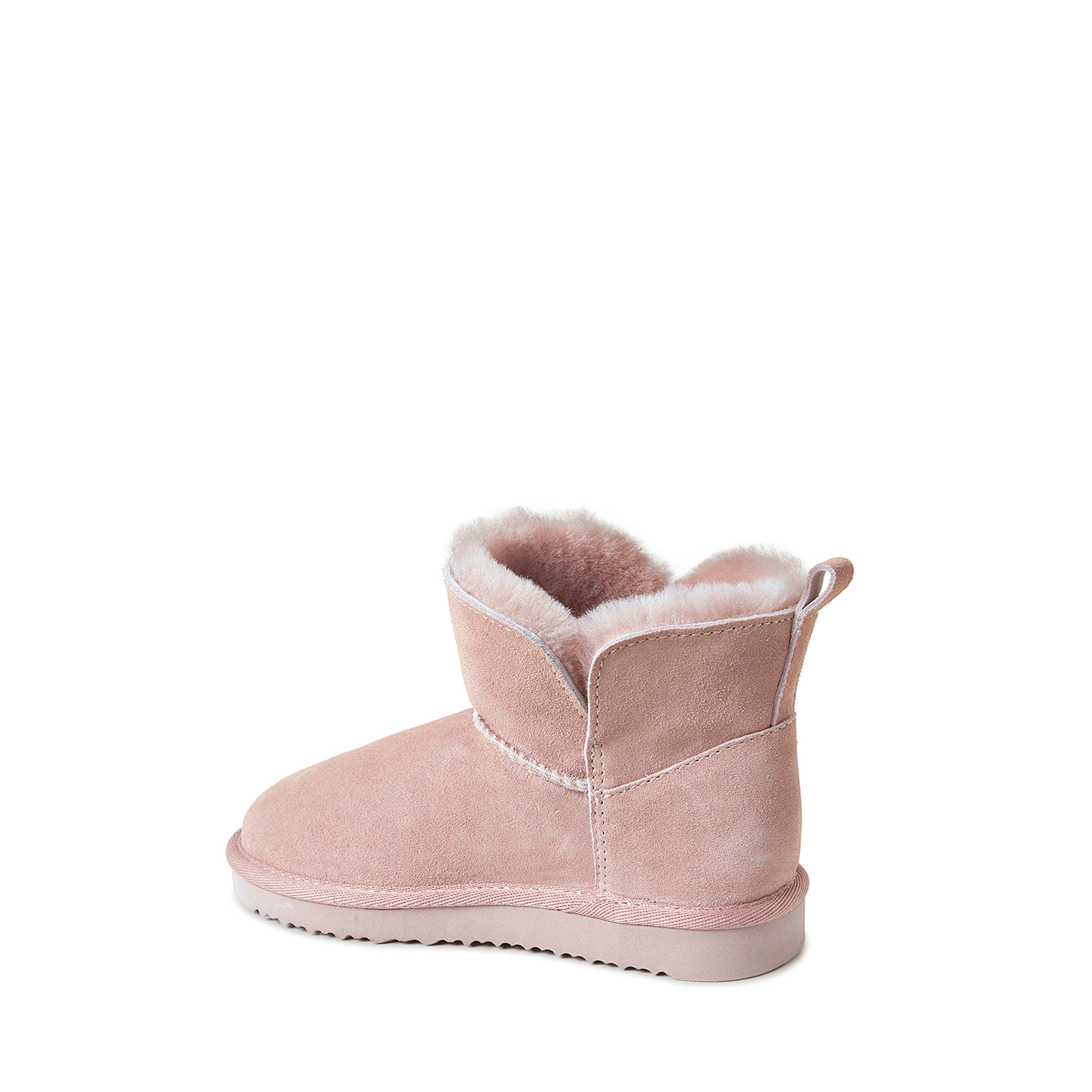 Kids' Fireside Bunbury Genuine Shearling Boot, Alternate, color, Dusty Pink