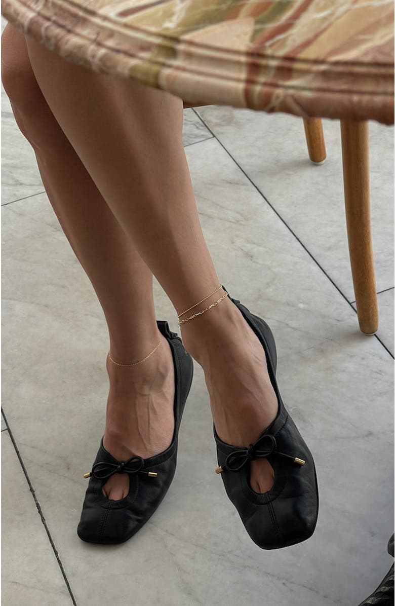 Kinn Beaded Chain Anklet, Alternate, color, Gold