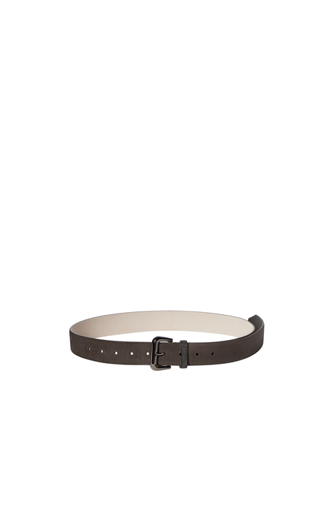 Suede belt with monili