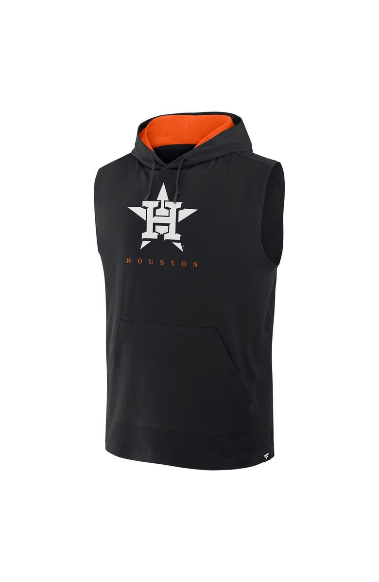 FANATICS Men's Fanatics Black Houston Astros Fire Speed Sleeveless Pullover Hoodie, Alternate, color, Black