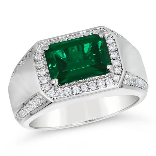 Shop Anna Zuckerman Jagger Gemstone Ring In Emerald