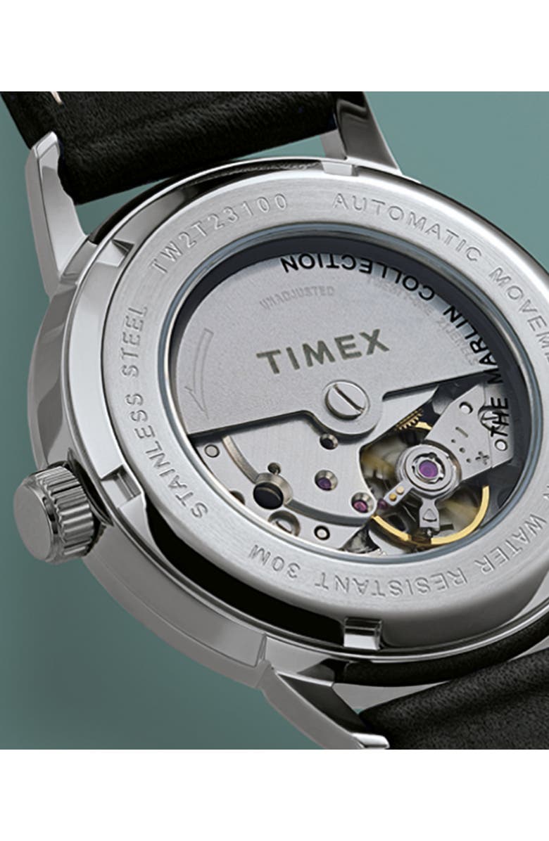 Timex<sup>®</sup> Marlin Mesh Strap Automatic Watch, 40mm, Alternate, color,
