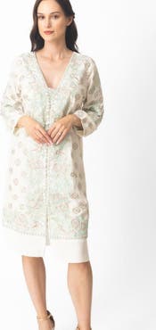 RAAS Keya Floral Embroidered Midi Dress