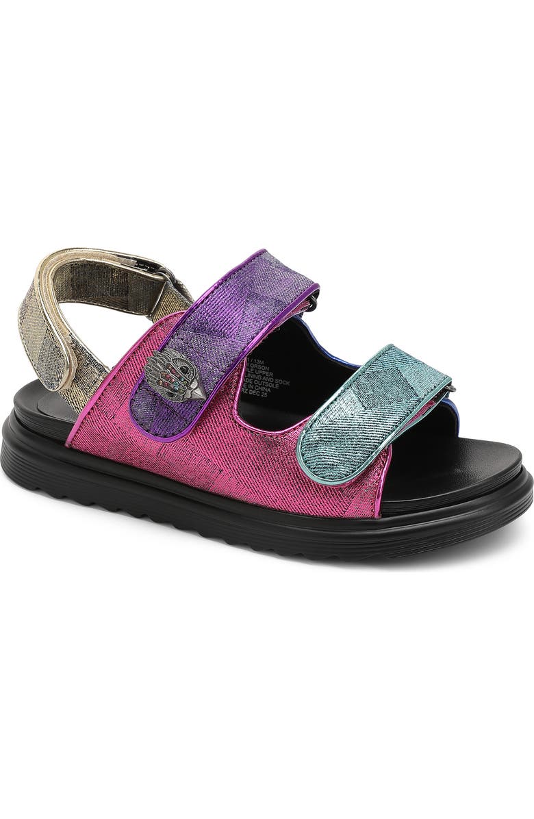Kurt Geiger London Kids' Mini Orson Slingback Sandal, Main, color, Denim/ Multi