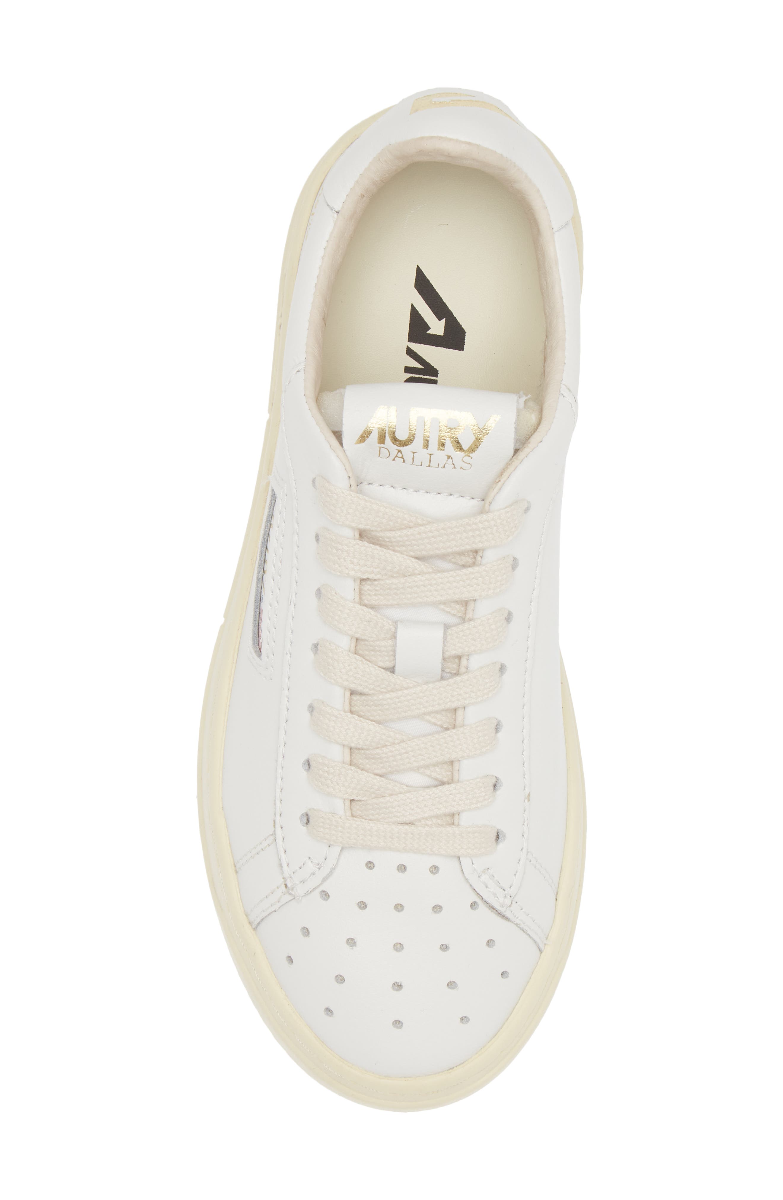 AUTRY Dallas Low Top Sneaker, Alternate, color, Wht/Plat