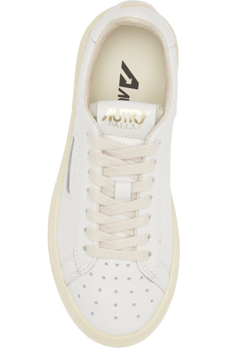 AUTRY Dallas Low Top Sneaker, Alternate, color, Wht/Plat