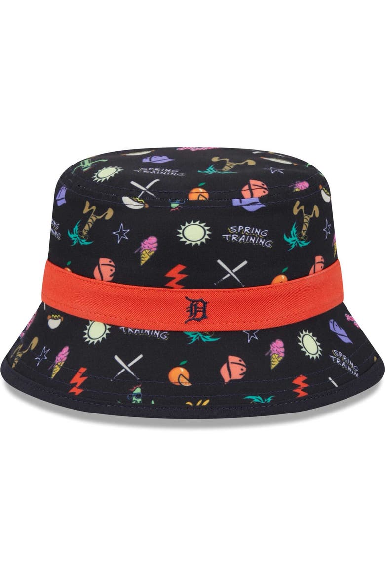Toddler New Era Navy Detroit Tigers Spring Training Icon Bucket Hat, Main, color, Navy