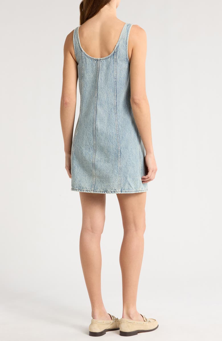 rag & bone Laney Denim Button-Up Minidress, Alternate, color, Rockway