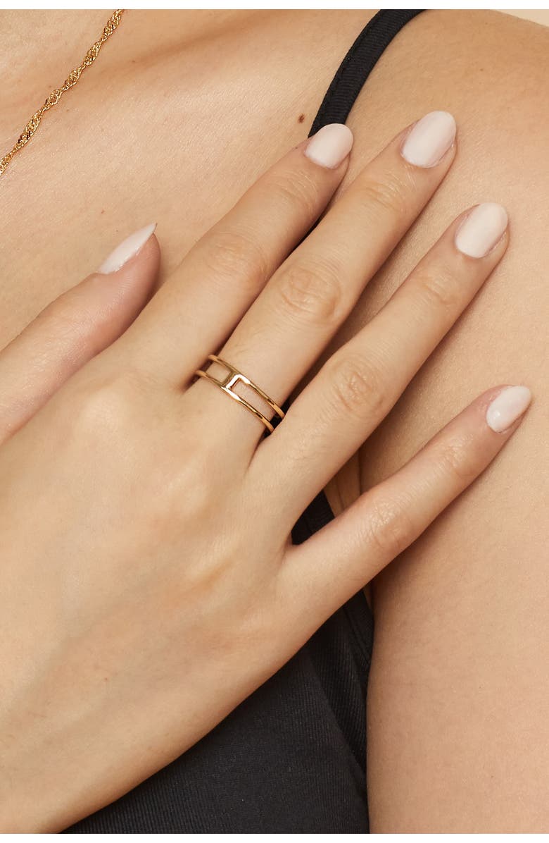 Oradina 14K Yellow Gold Hudson Petite Ring, Alternate, color, Yellow Gold