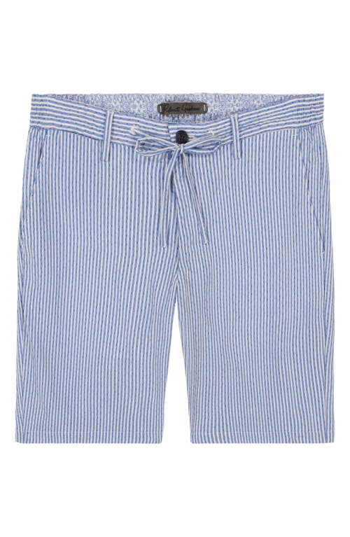 Robert Graham Fornillo Seersucker Relaxed Fit 8 Shorts In Blue